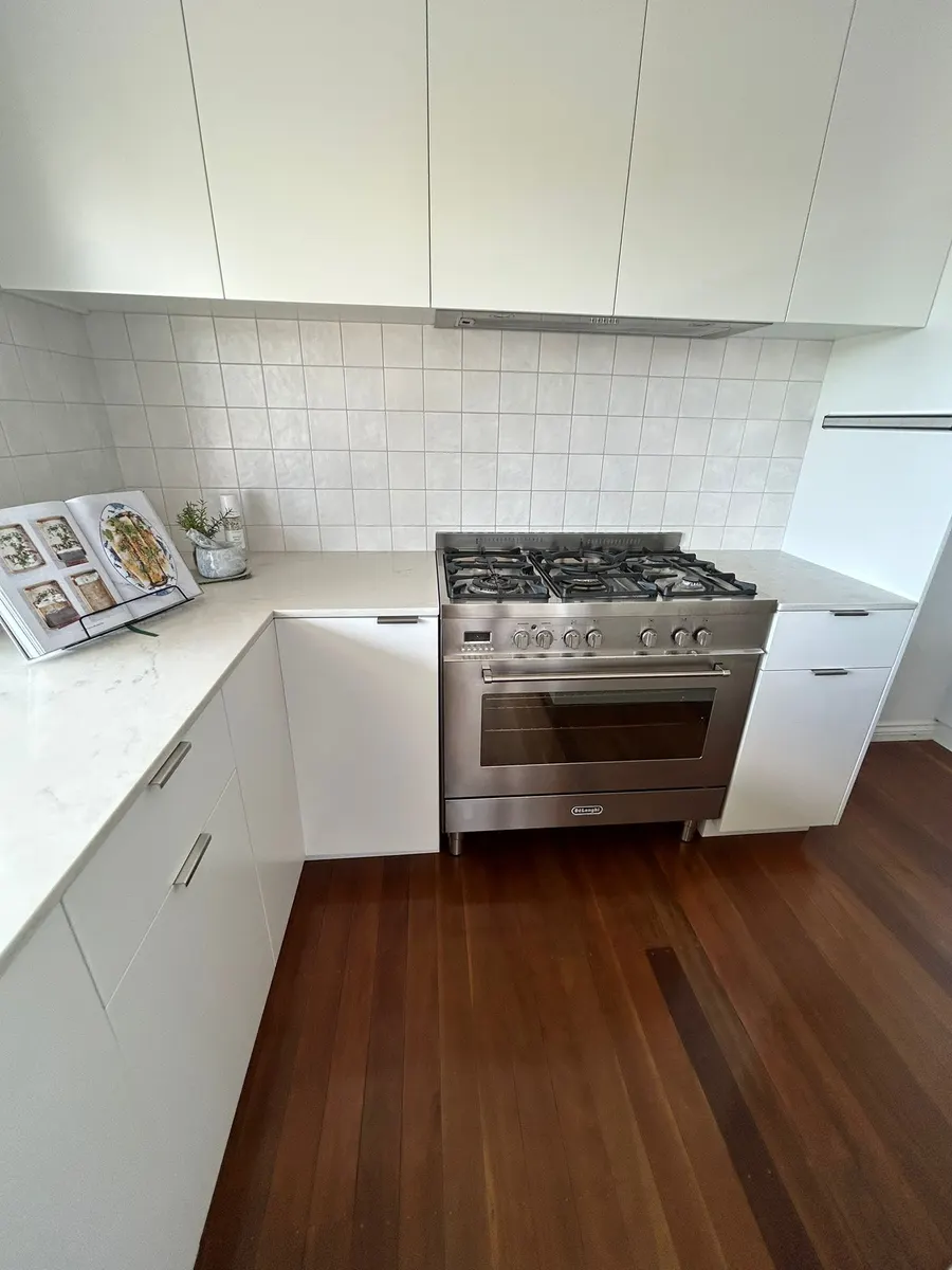 Kitchen with marble benchtop